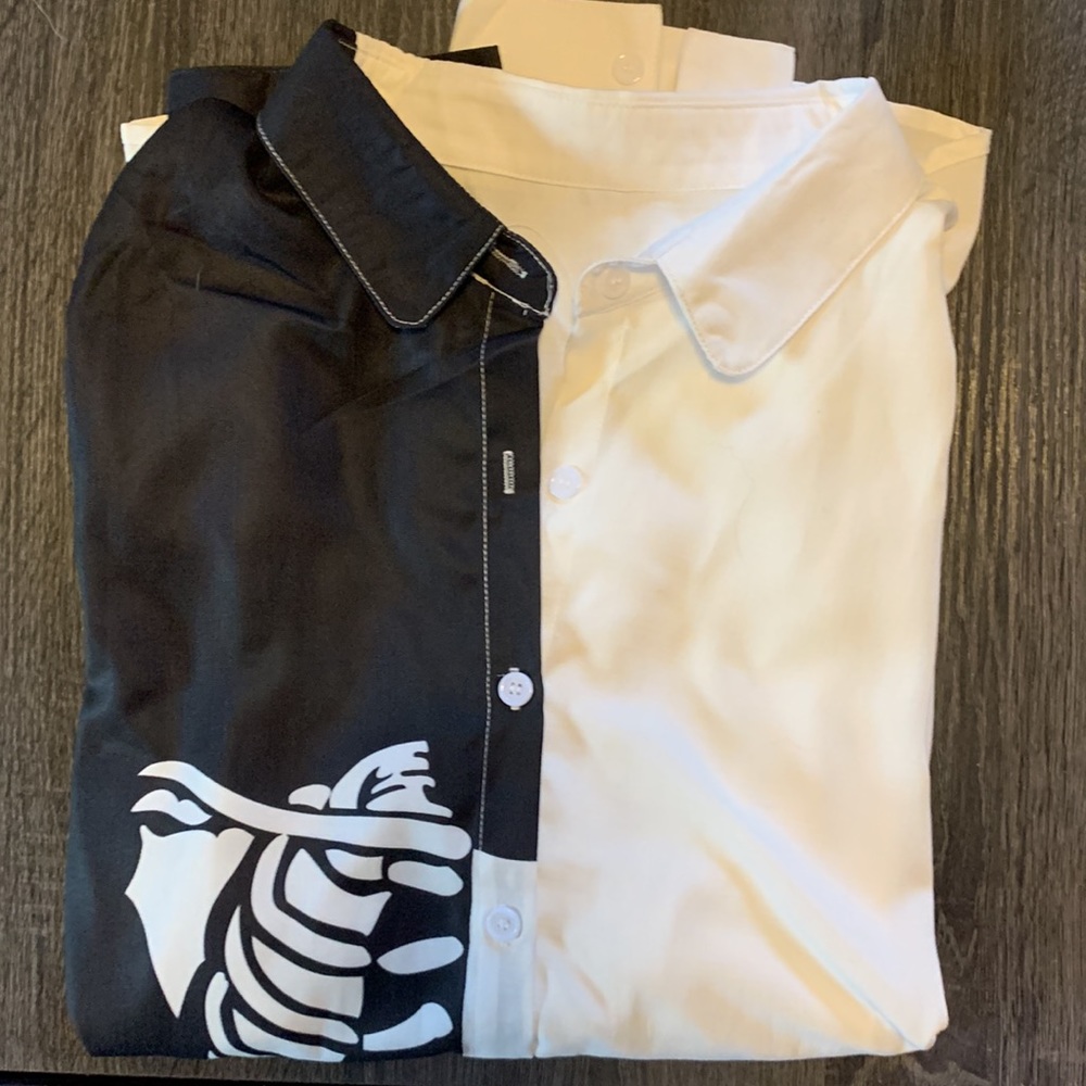 Skeleton button up!